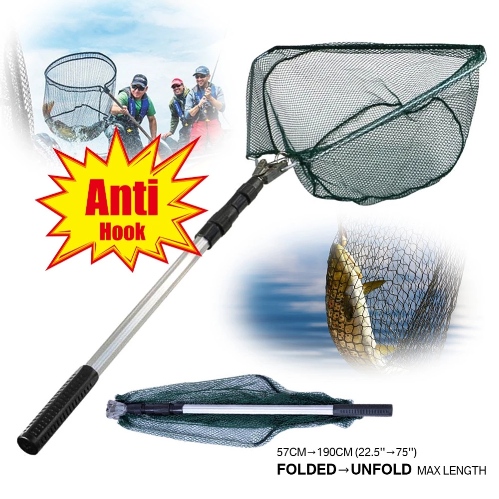 Fishing Equipment Clearance - 190cm 92cm 55cm Telescopic Landing Net