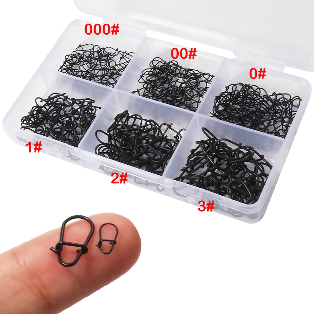 Fishing Equipment Tackle - GOBAIT 100Pcs Black Stainless Steel Fishing