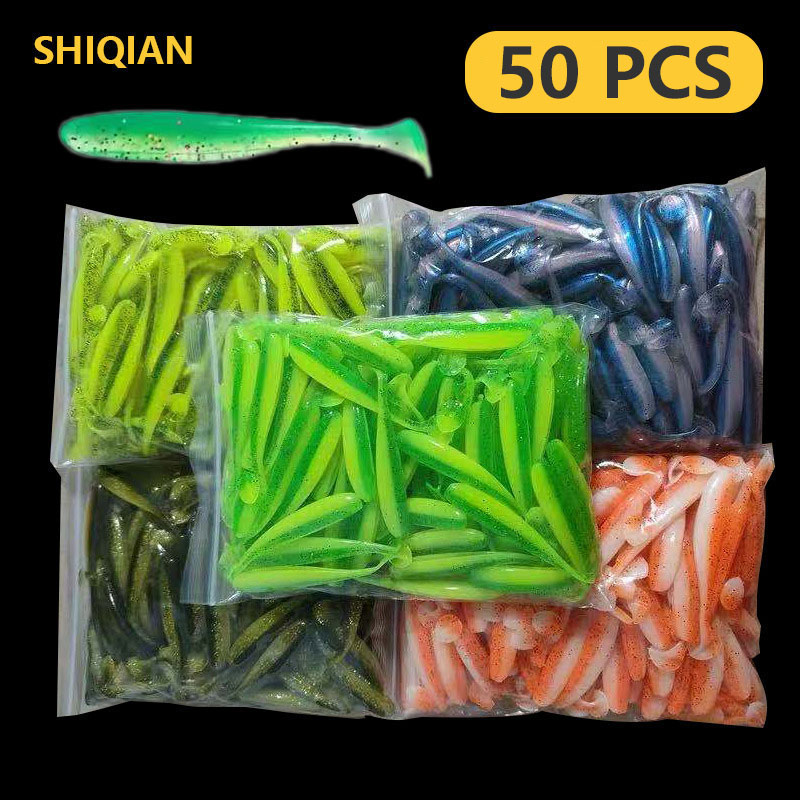 Fishing Equipment Clearance - SHIQIAN 50 PCS Soft Fishing lures