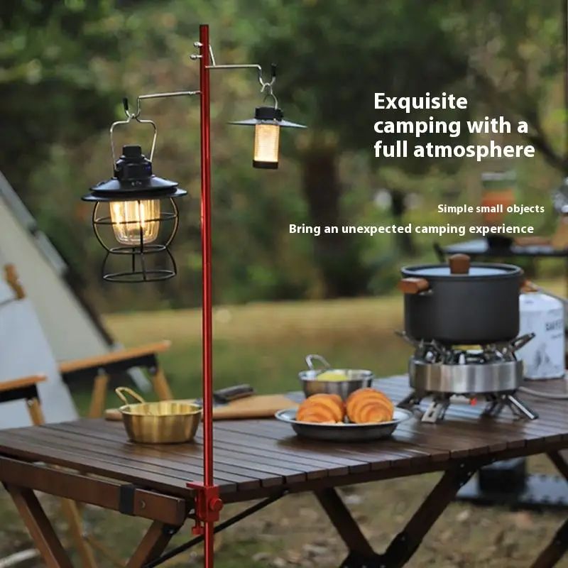 1Set Camping Lantern Stand Det - Fishing Equipment Jet ulasan dan harga