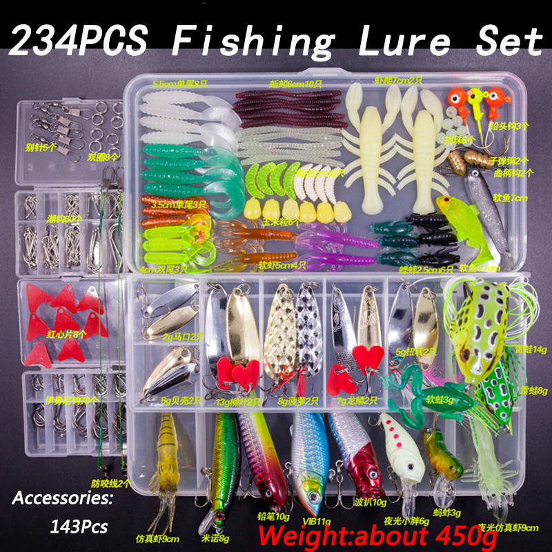 Fishing Lure Kit Soft and Hard - Fishing Equipment Clearance ulasan dan harga