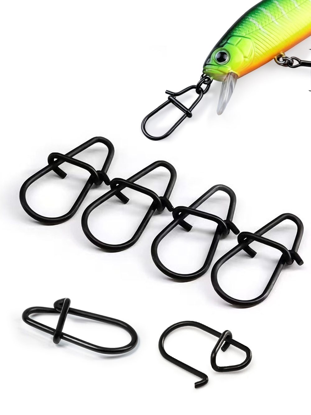 GOBAIT 100Pcs Black Stainless  - Fishing Equipment Tackle ulasan dan harga