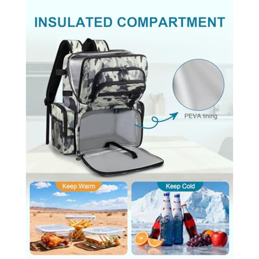 Fishing Backpack with Rod Hold - Fishing Equipment Tackle ulasan dan harga