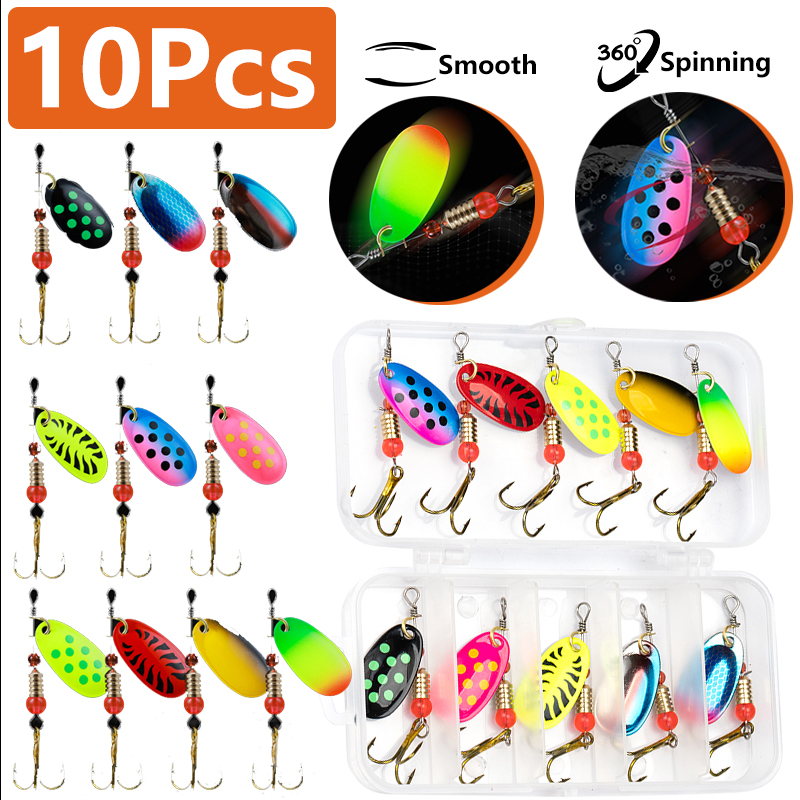 16/10pcs Fishing Spinner Metal - Fishing Equipment Clearance ulasan dan harga