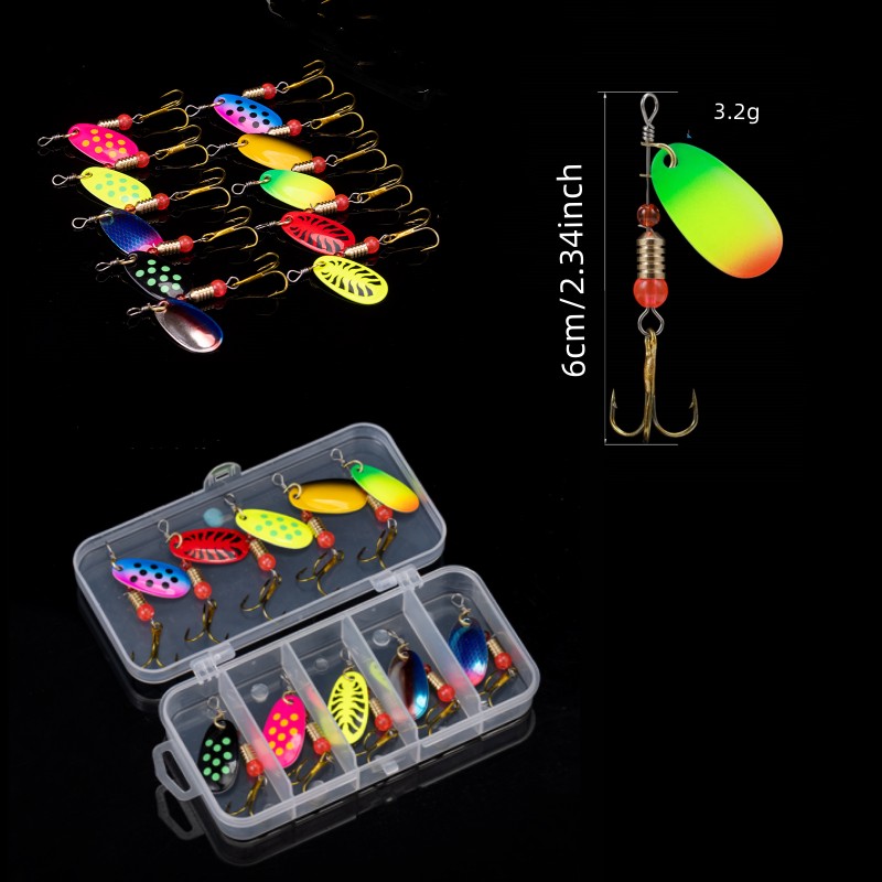 16/10pcs Fishing Spinner Metal - Fishing Equipment Clearance ulasan dan harga