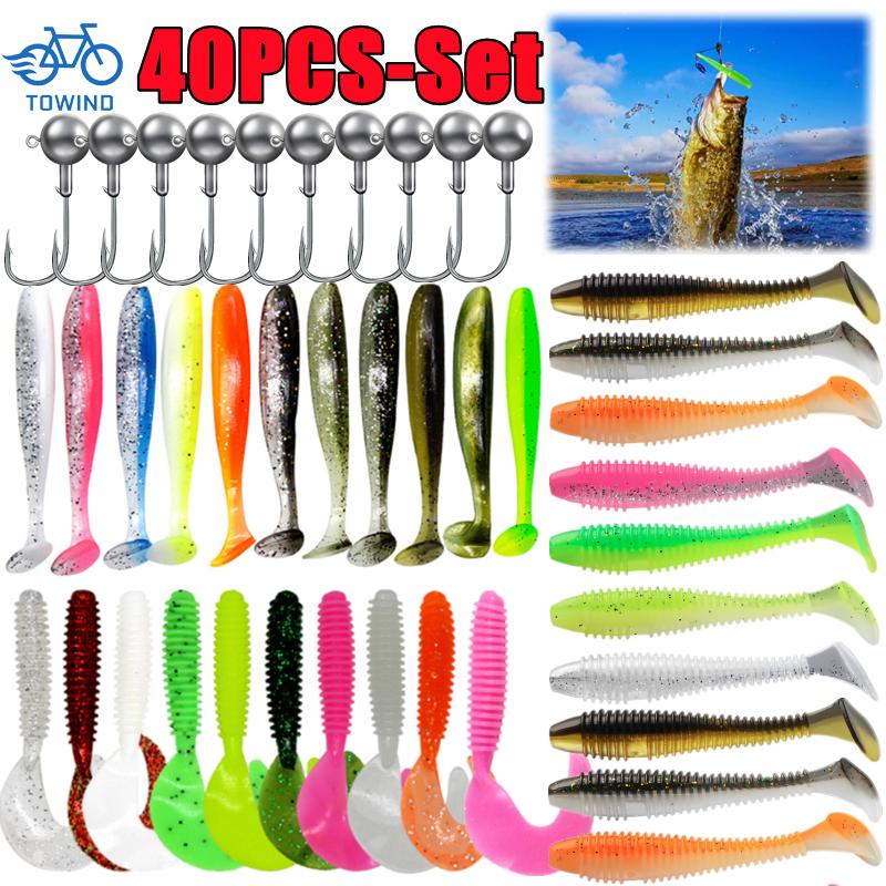 40/20/15PCS Soft Fishing Lures - Fishing Equipment Clearance ulasan dan harga