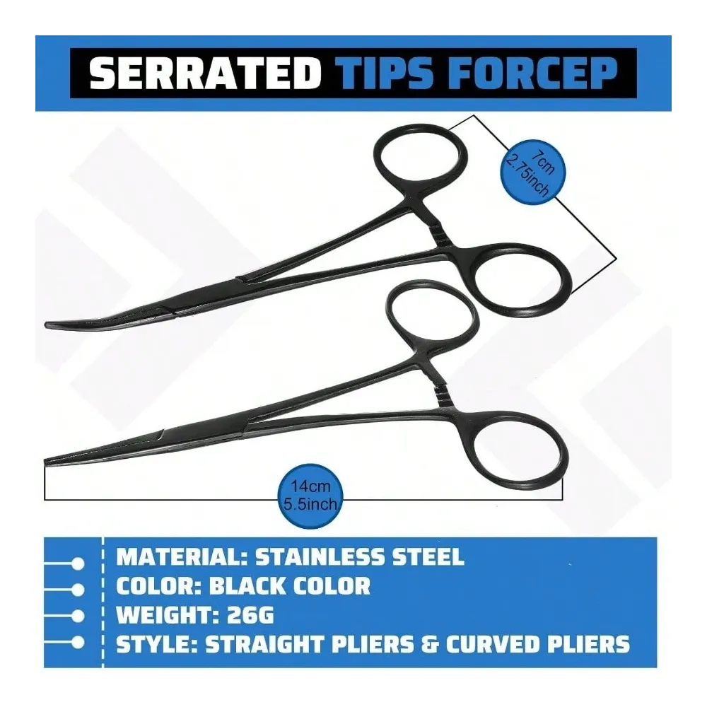 Curved And Straight Hemostat F - Fishing Pliers ulasan dan harga