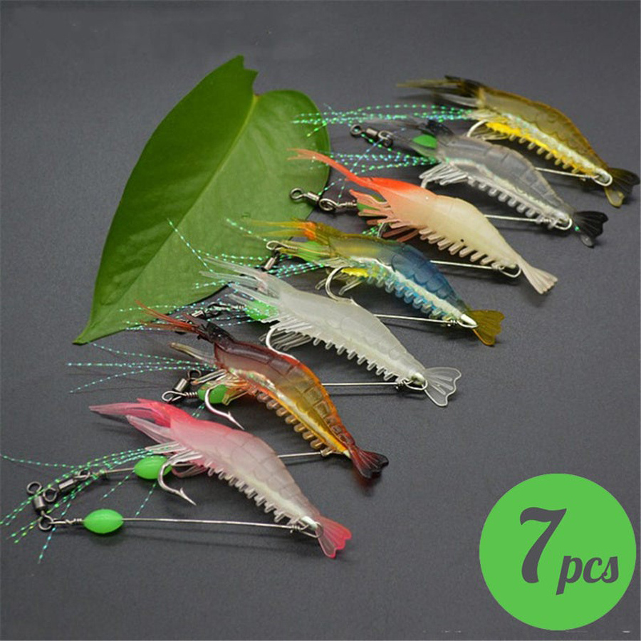 3pcs/7pcs Shrimp Lures Fishing - Fishing Equipment Clearance ulasan dan harga