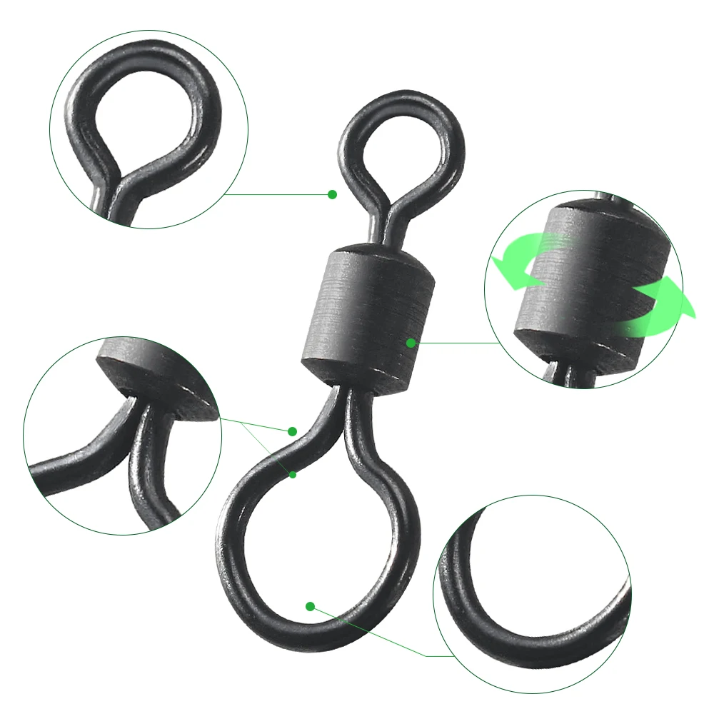 100pcs Carp Fishing Swivel Big - Carp Fishing Tackle ulasan dan harga
