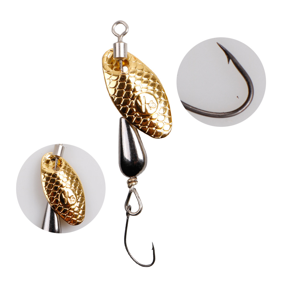 2Pcs Spinner Spoon Metal Bait  - Fishing Equipment Clearance ulasan dan harga
