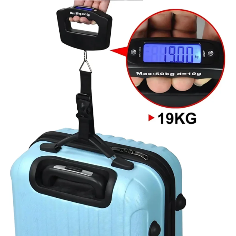 50kg/10g Travel Luggage Scale  - Fishing Equipment Carp ulasan dan harga