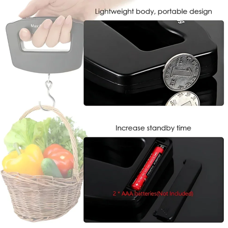 50kg/10g Travel Luggage Scale  - Fishing Equipment Carp ulasan dan harga