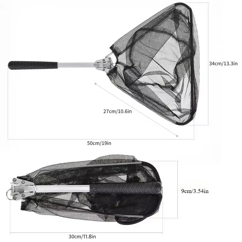 1pcs Foldable Fishing Net 50cm - Fishing Equipment Clearance ulasan dan harga
