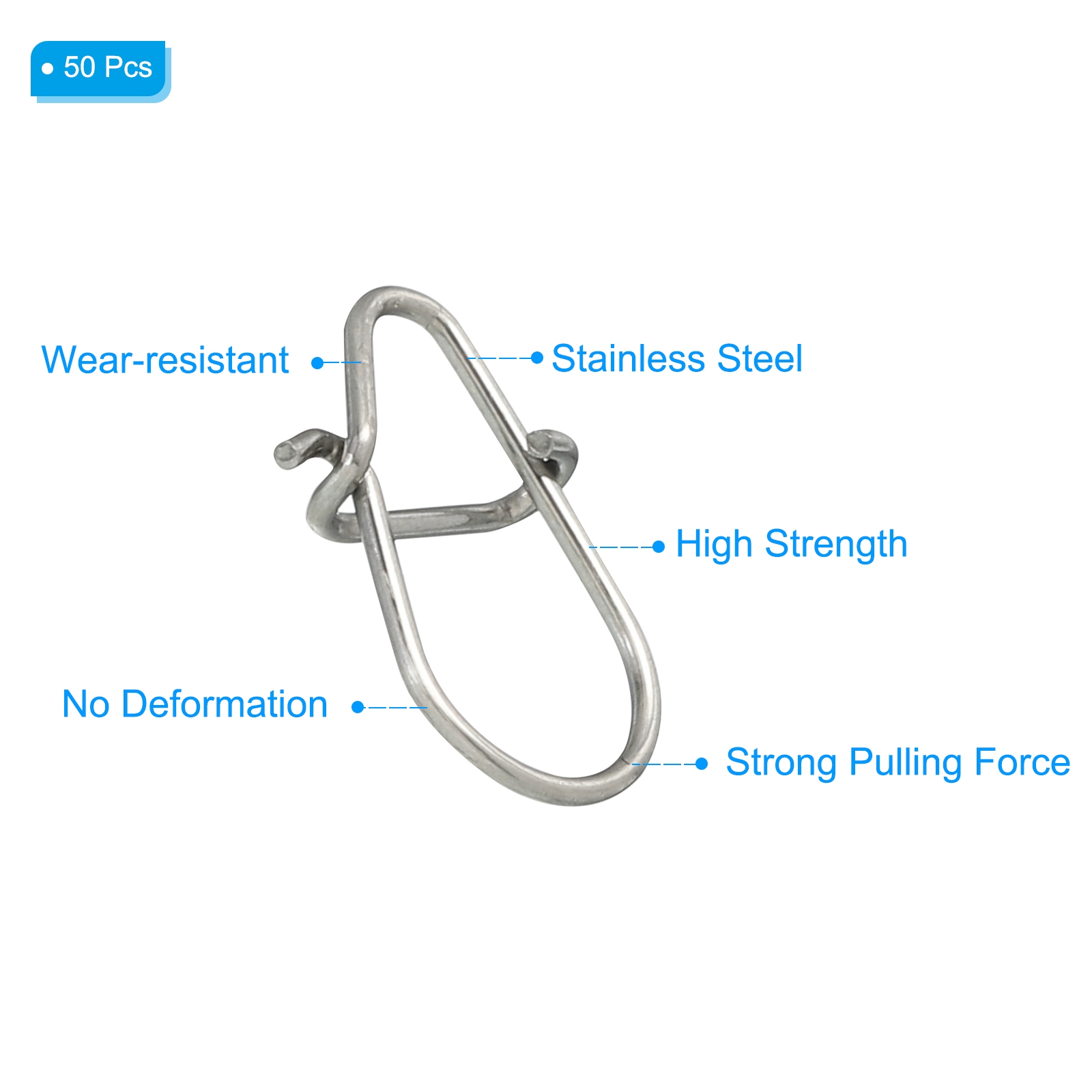 50pcs Stainless Steel Fishing  - Fishing Equipment Carp ulasan dan harga