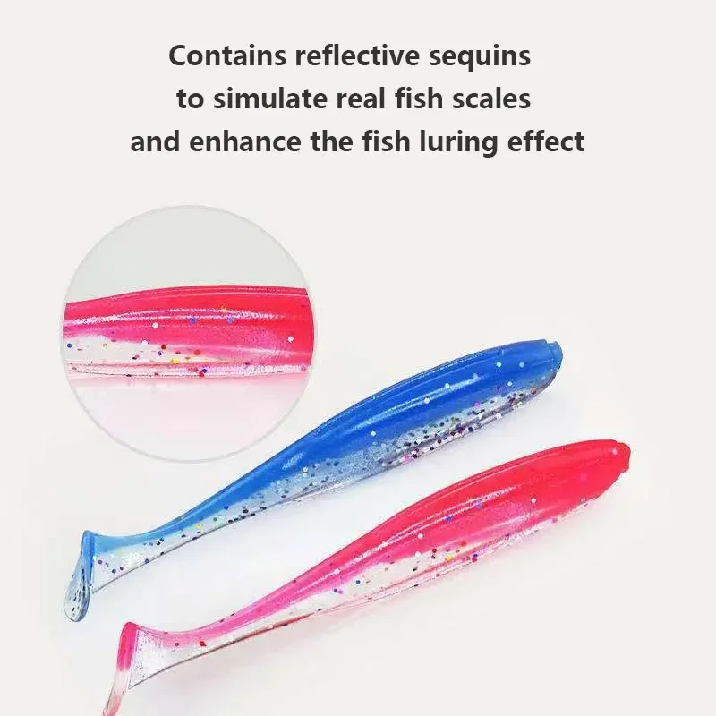 SHIQIAN 50 PCS Soft Fishing lu - Fishing Equipment Clearance ulasan dan harga