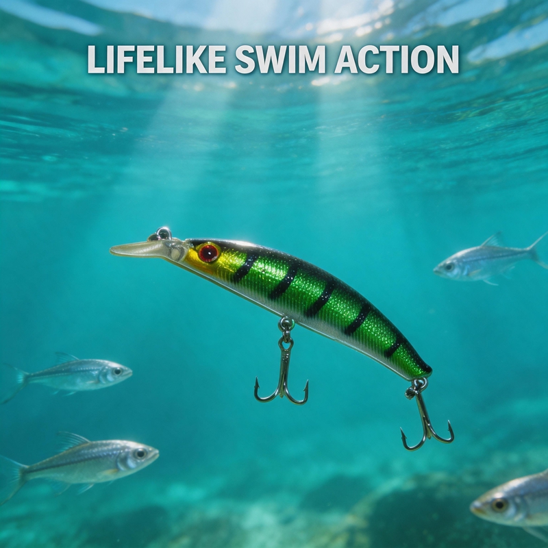 8pcs/lot Minnow Fishing Lure B - Fishing Equipment Bait ulasan dan harga