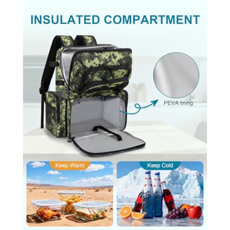 Fishing Backpack with Rod Hold - Fishing Equipment Tackle ulasan dan harga