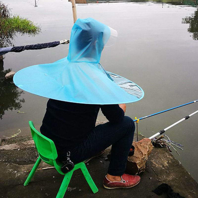 Outdoor Foldable Umbrella Hat  - Fishing Equipment Jet ulasan dan harga