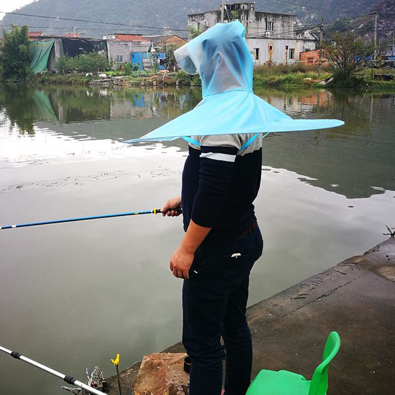 Outdoor Foldable Umbrella Hat  - Fishing Equipment Jet ulasan dan harga