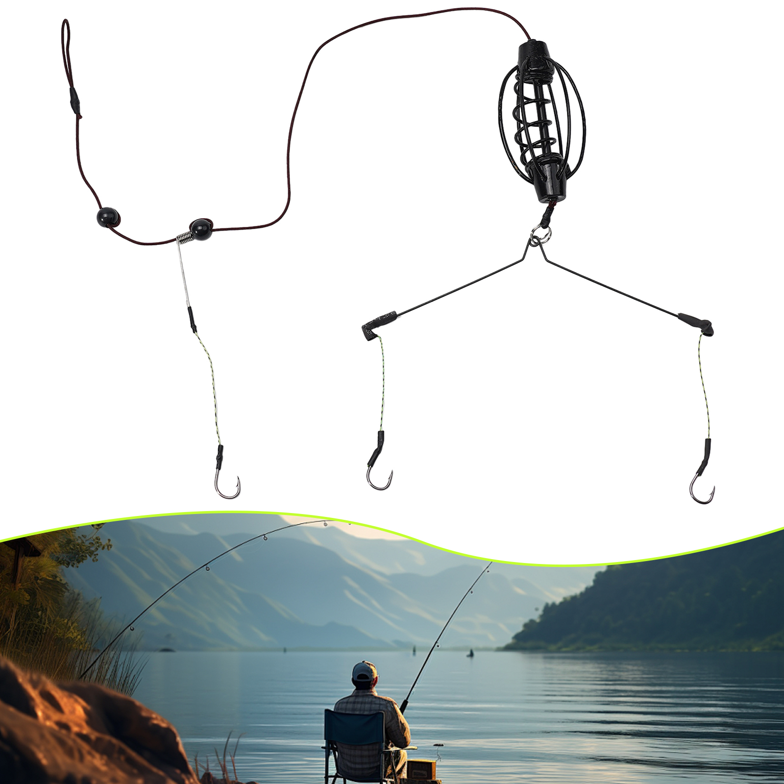 1PCS Carp Fishing Feeder Europ - Fishing Equipment Bait ulasan dan harga