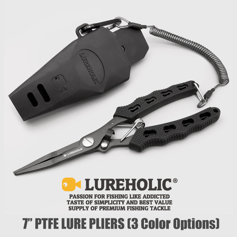Lureholic 7” PTFE Coated Lure  - Fishing Pliers ulasan dan harga